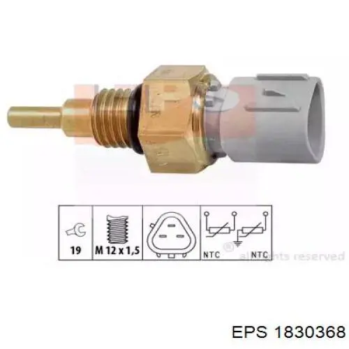 Sensor de temperatura 171916011880 Magneti Marelli