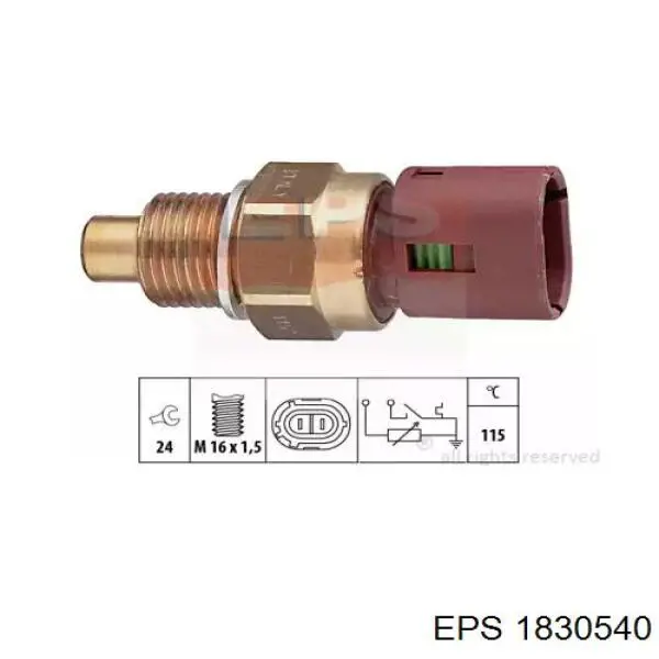 34290 FAE sensor de temperatura del refrigerante