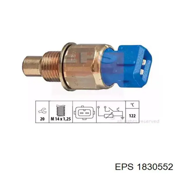 1830552 EPS sensor de temperatura del refrigerante