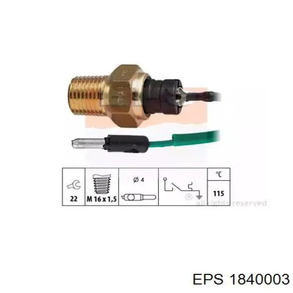 Comprar 4755799 Fiat/Alfa/Lancia Sensor de temperatura de agua