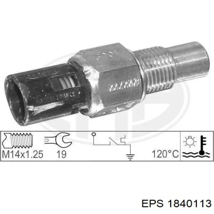 1.840.113 EPS sensor, temperatura del refrigerante (encendido el ventilador del radiador)