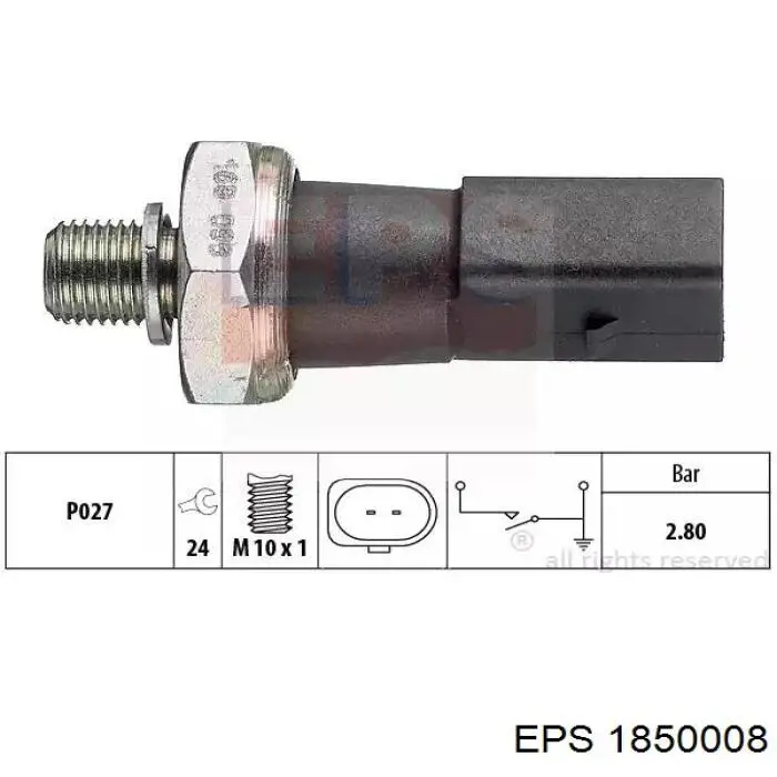 Sensor de temperatura del refrigerante Fiat/Alfa/Lancia 0060506988