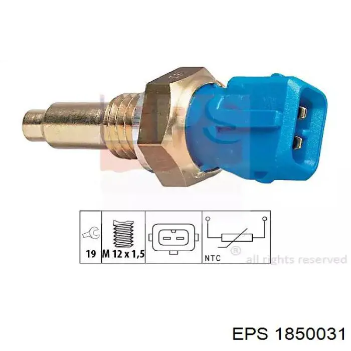 Sensor, temperatura del refrigerante (encendido el ventilador del radiador) Alfa Romeo 145 930