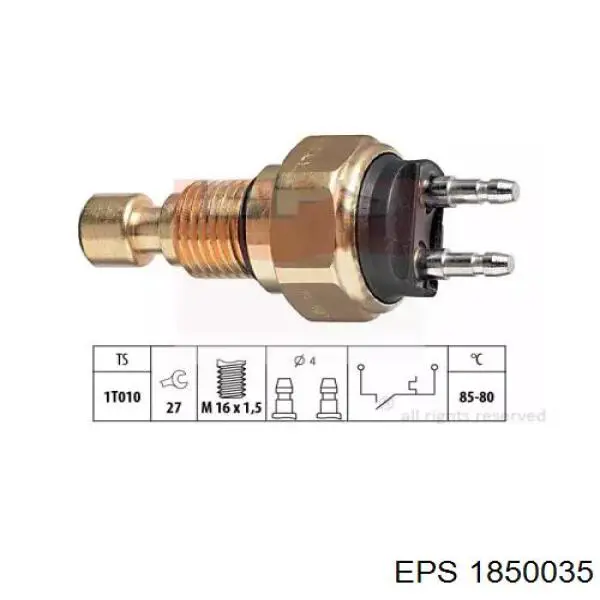Sensor de temperatura  EPS 1850035 precio, desde 21,41 EUR