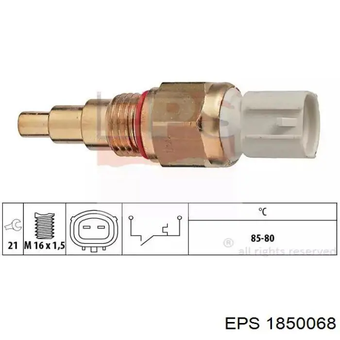 Comprar 1850068 EPS Sensor de temperatura del refrigerante, salpicadero