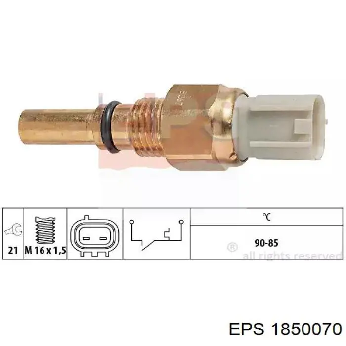 Comprar 1850070 EPS Sensor de temperatura del refrigerante, salpicadero