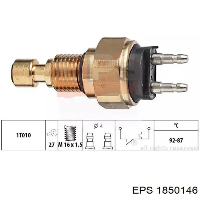 Comprar 1850146 EPS Sensor de temperatura del refrigerante, salpicadero