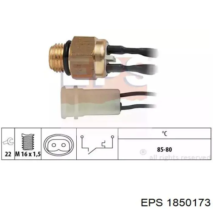 Sensor de temperatura del refrigerante Mitsubishi MB660663