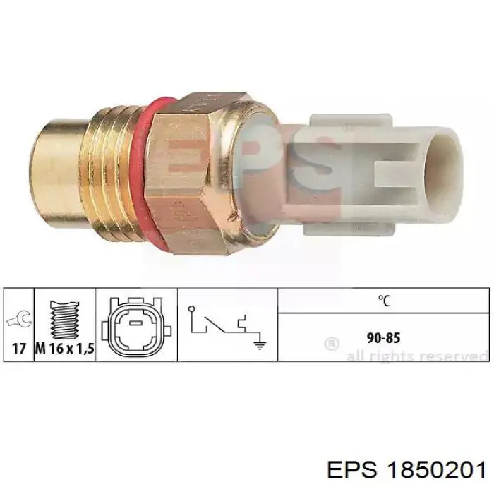Sensor de temperatura del refrigerante Angli 1636