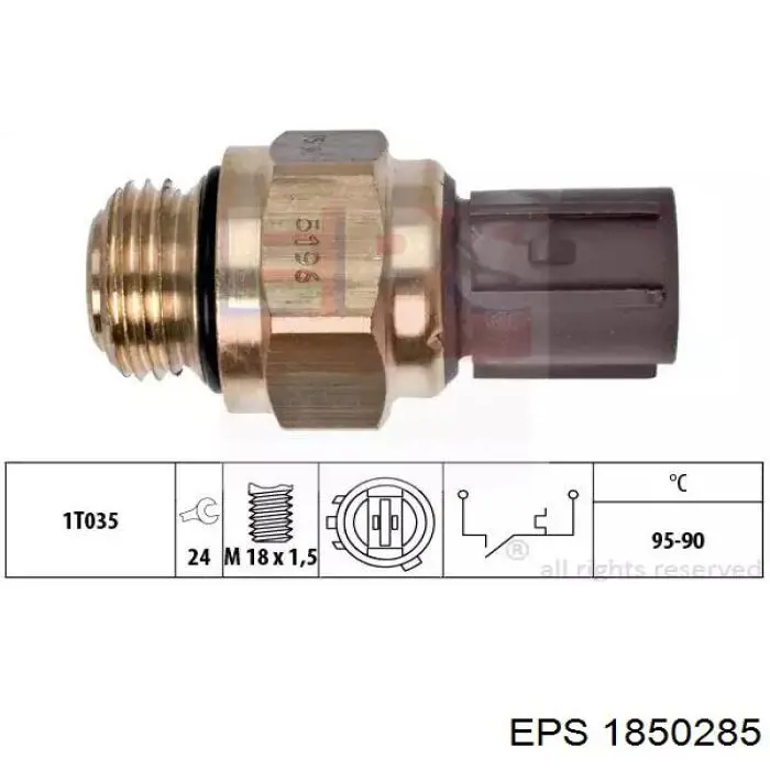 Comprar 1850285 EPS Sensor de temperatura del refrigerante, salpicadero