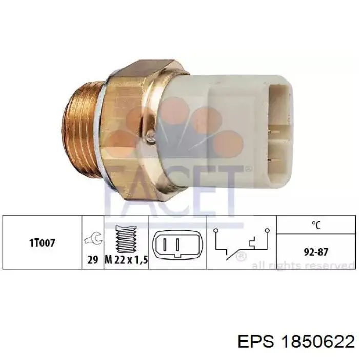 Sensor de temperatura TS10478 Delphi