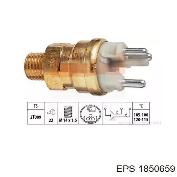 Comprar 1850659 EPS Sensor de temperatura del refrigerante, salpicadero