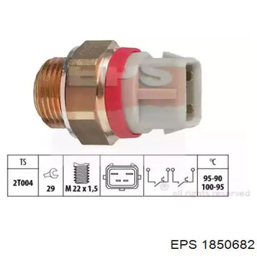 Sensor de temperatura  EPS 1850682 precio, desde 13,75 EUR
