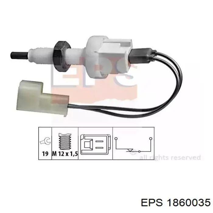 Interruptor de marcha atrás  Fiat/Alfa/Lancia 4111126