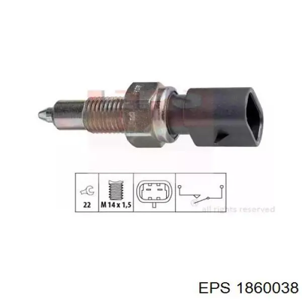 Comprar 3234203 Sidat Interruptor de luz de marcha atrás