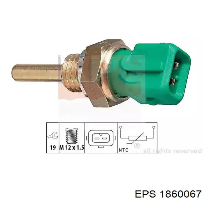Sensor de marcha atrás 7588520 Fiat/Alfa/Lancia