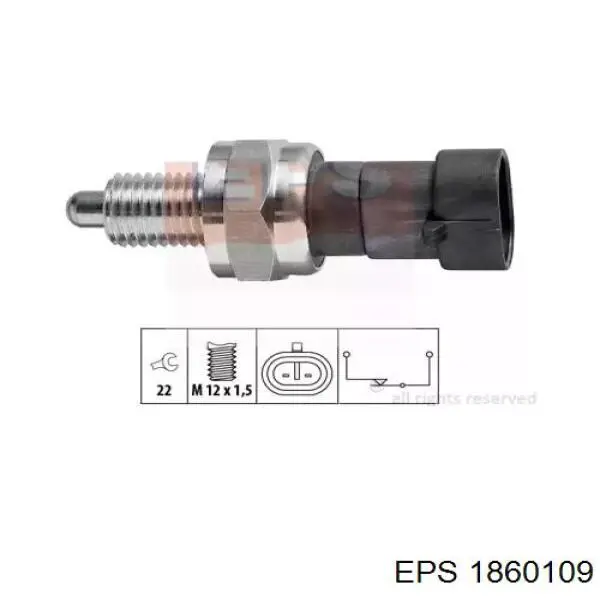 Interruptor de marcha atrás  Opel 90337100
