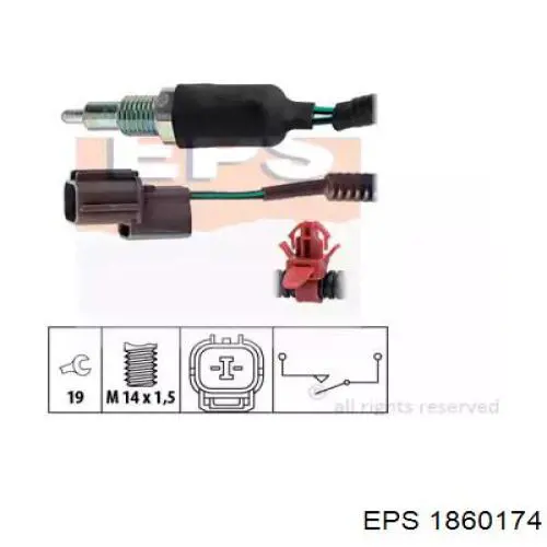 Interruptor piloto de marcha atrás EPS 1860174 precio, desde 21,16 EUR