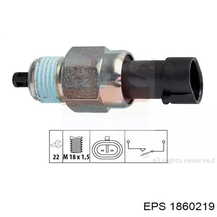 Sensor de marcha atrás 3234230 Sidat