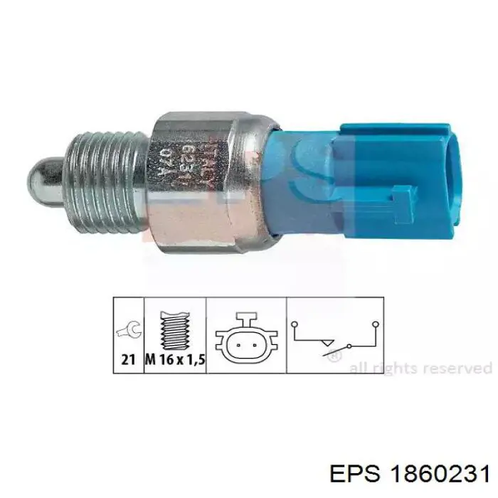 Comprar 1860231 EPS Interruptor de luz de marcha atrás