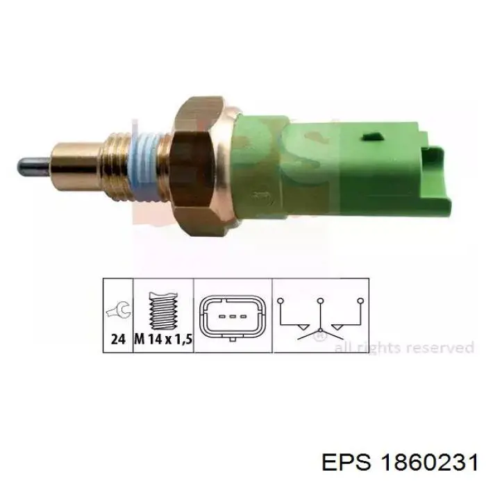 Interruptor piloto de marcha atrás EPS 1860231 precio, desde 11,90 EUR