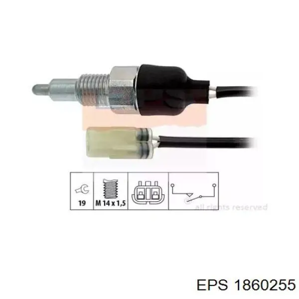 6ZF008621351 HELLA interruptor, piloto de marcha atrás