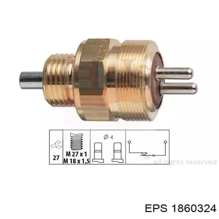 Interruptor de marcha atrás  Mercedes A0015457809