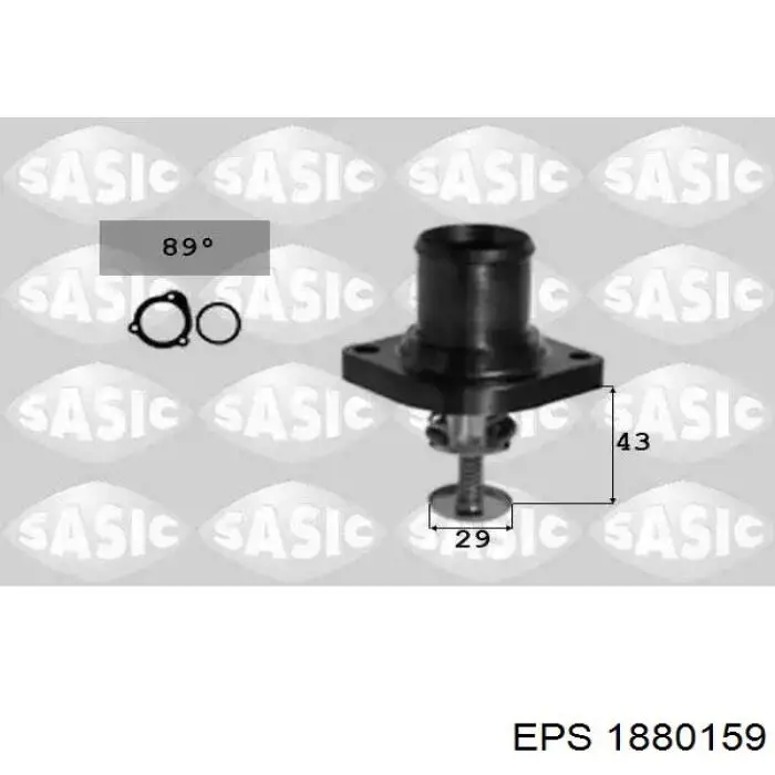 Caja del termostato Fiat Punto 1 176