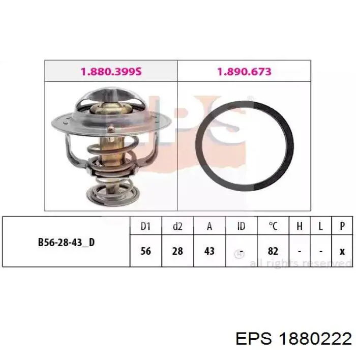 Termostato refrigerante EPS 1880222