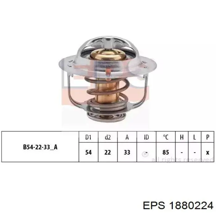 1.880.224 EPS termostato, refrigerante