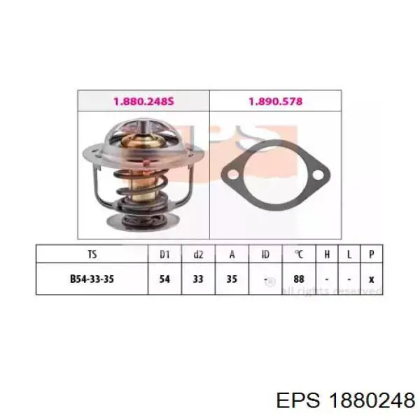 1.880.248 EPS termostato, refrigerante