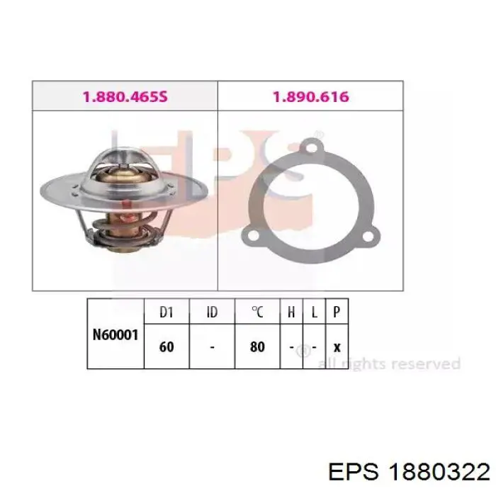 Termostato, refrigerante Renault Laguna 2 BG0, BG1