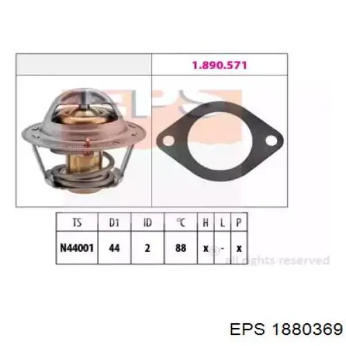 1.880.369 EPS termostato, refrigerante