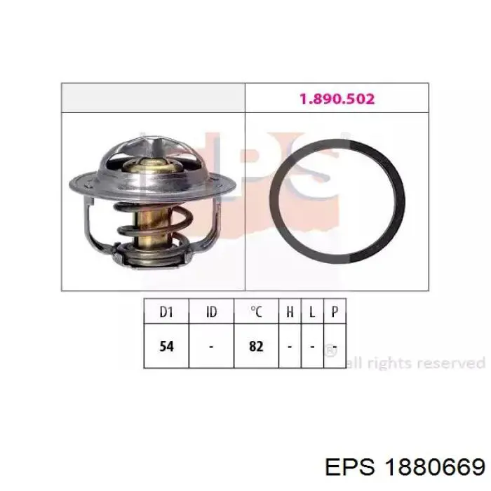 Termostato refrigerante Opel 55202510