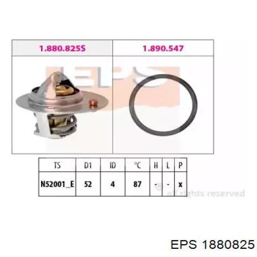 1.880.825 EPS termostato, refrigerante