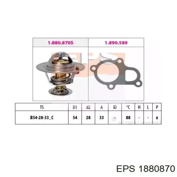 1.880.870 EPS termostato, refrigerante