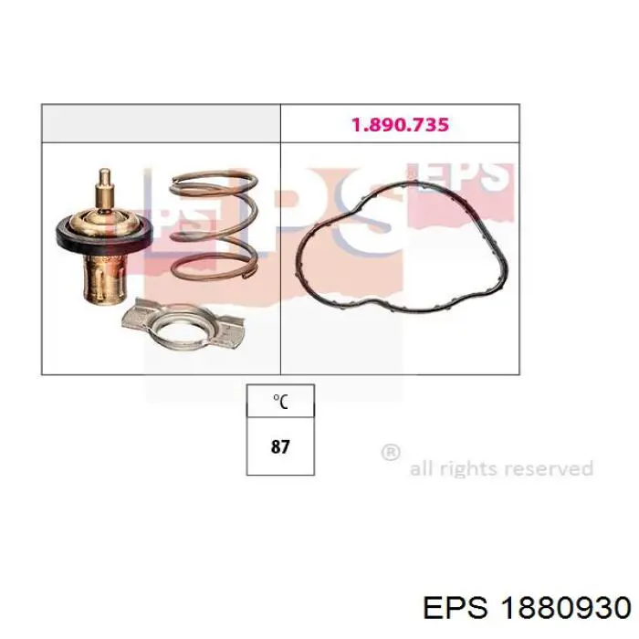 Termostato EPS 1880930 precio, desde 31,76 EUR