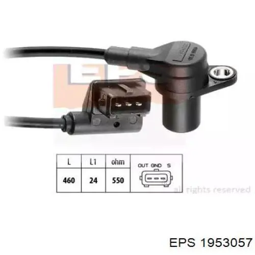 12141715713 BMW sensor de posición del cigüeñal