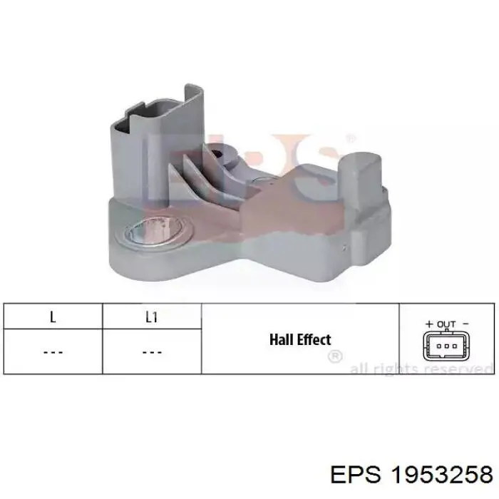 1.953.258 EPS sensor de posición del cigüeñal