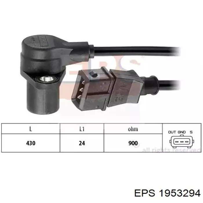 1.953.294 EPS sensor de posición del cigüeñal