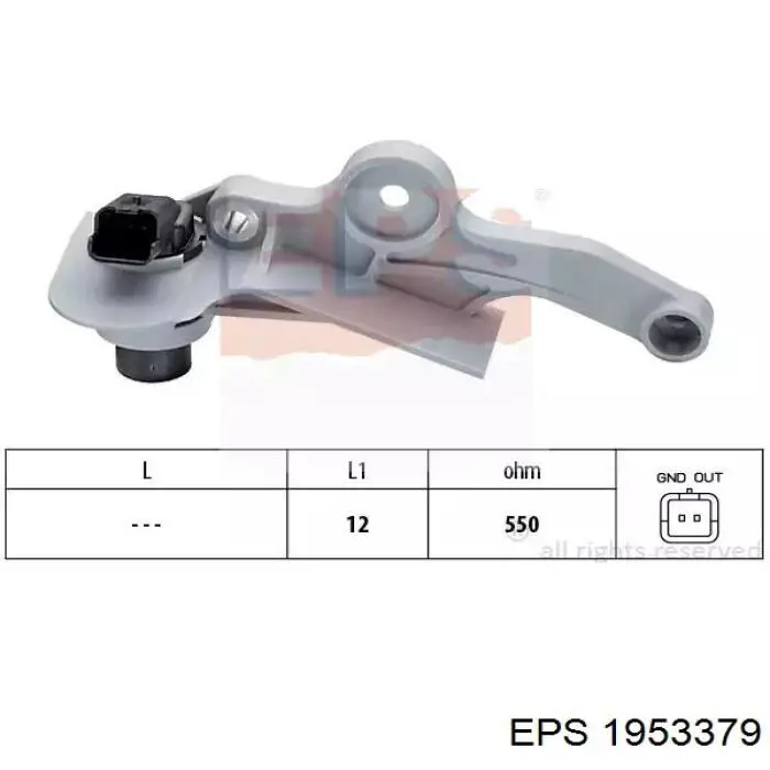 Sensor de cigüeñal 6235664 Opel