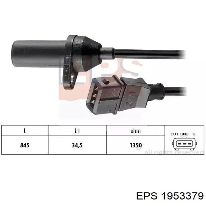 Sensor ckp Opel 6235664
