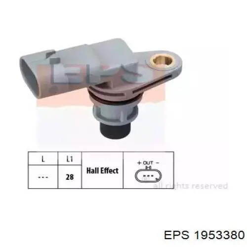 Sensor de posición del árbol de levas Fiat 500 312
