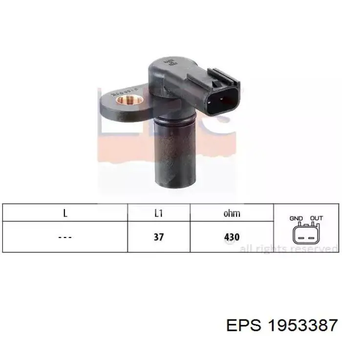 1953387 EPS sensor de arbol de levas