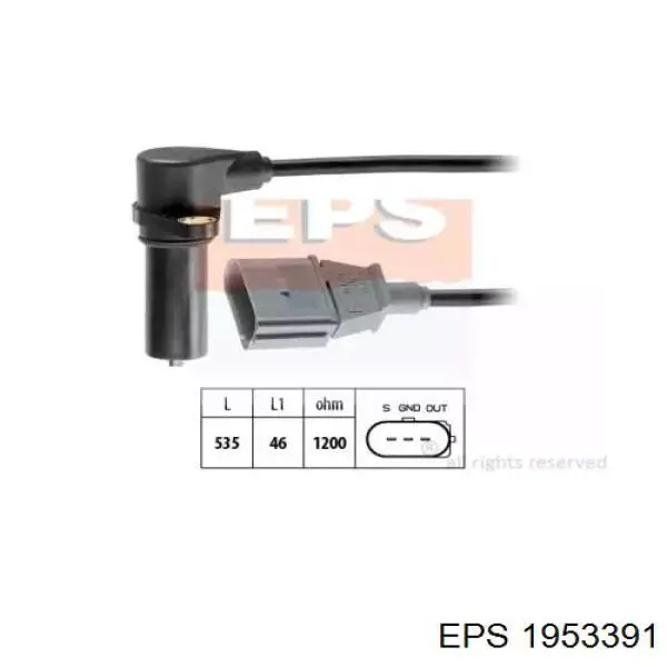 1.953.391 EPS sensor de posición del cigüeñal