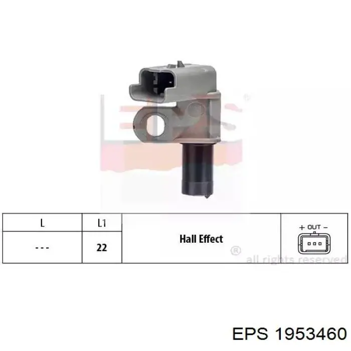 Comprar 1953460 EPS Sensor de posición del árbol de levas