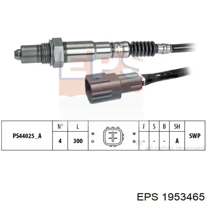 1.953.465 EPS sensor de velocidad