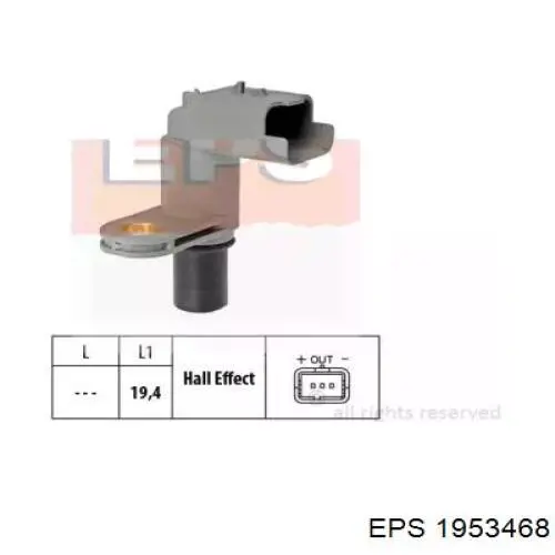 Comprar 00001920GQ Peugeot/Citroen Sensor de posición del árbol de levas