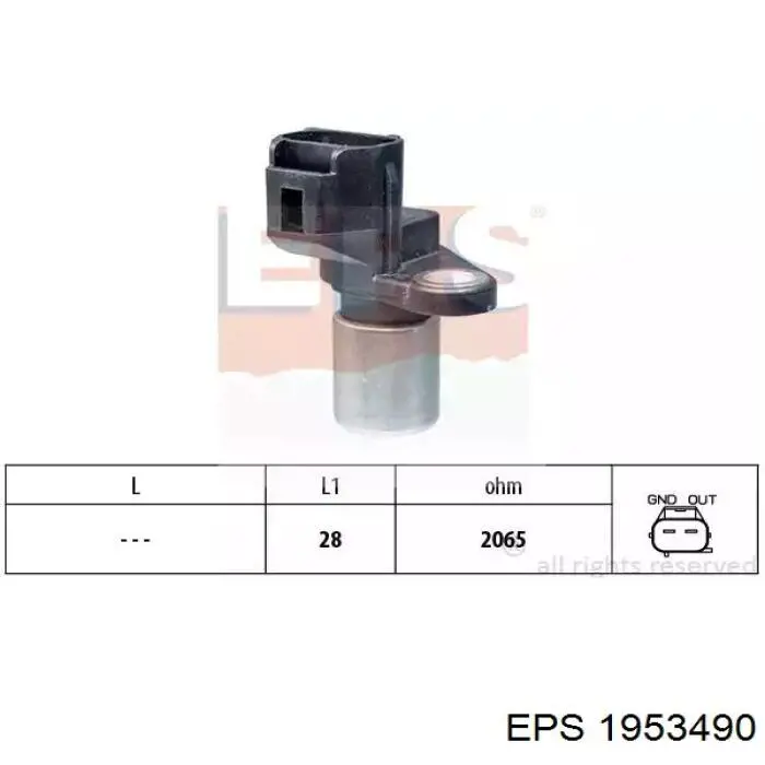 Comprar 1953490 EPS Sensor de posición del árbol de levas
