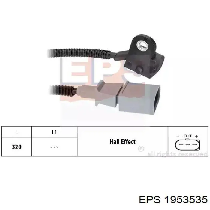 1.953.535 EPS sensor de posición del árbol de levas